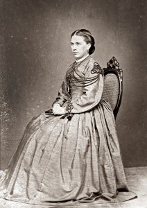 Charlotte Berlin porträtterad 1865. Foto: Johan Peder Bless