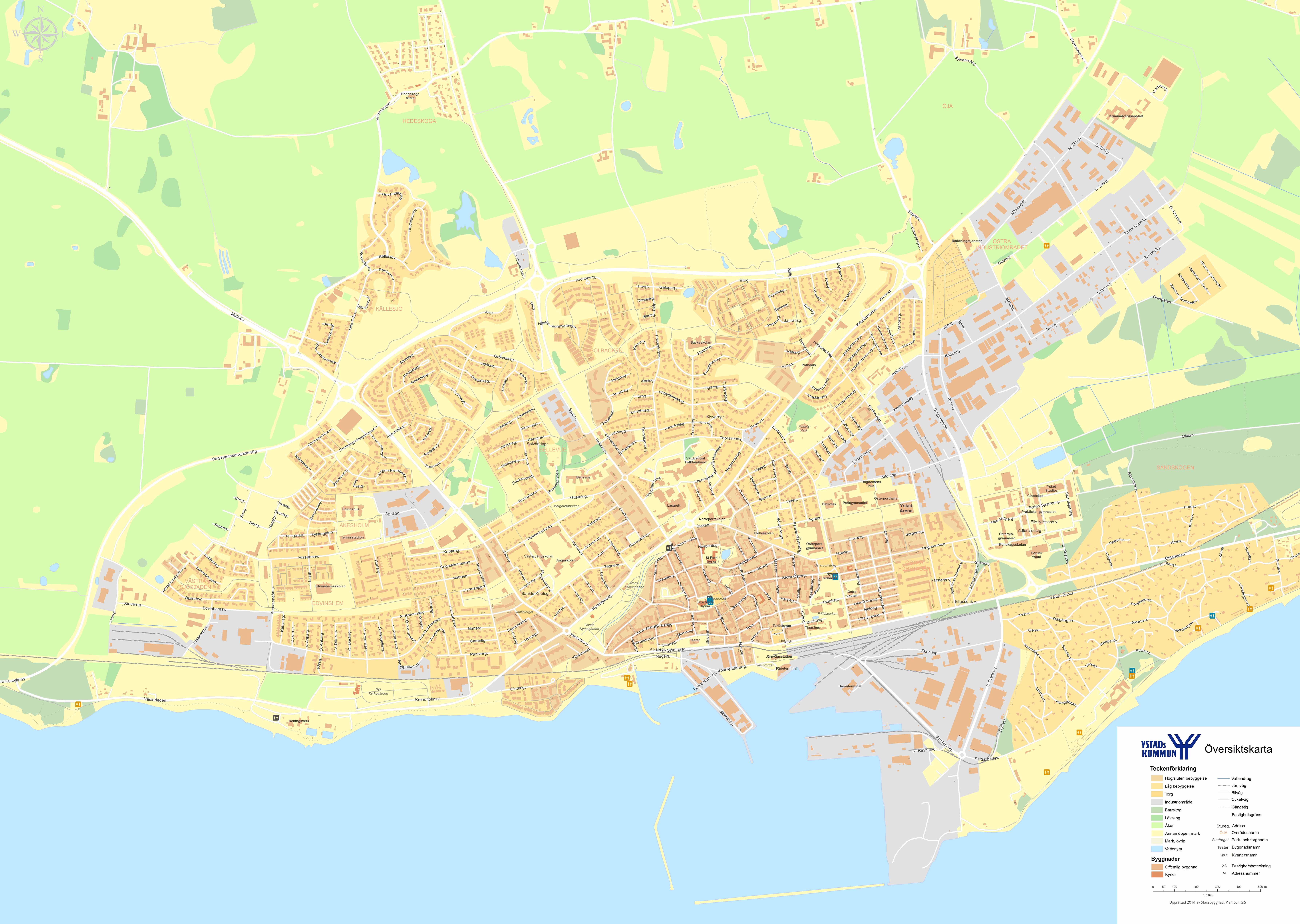 Karta över Ystad | Karta 2020