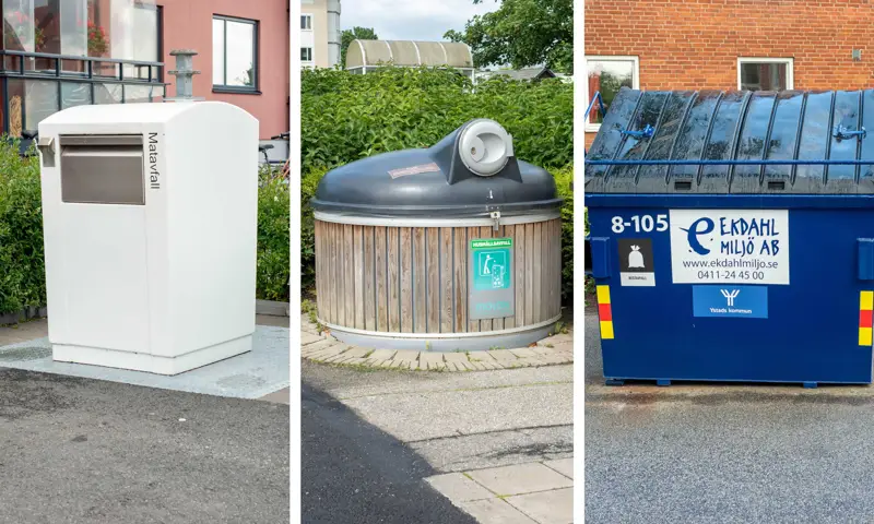 underjordsbehållare, molok och container för avfallshantering