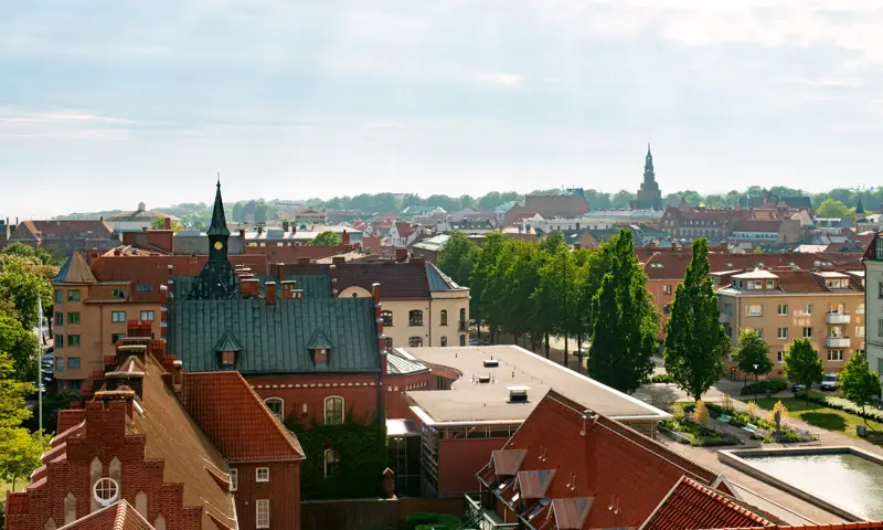 Ystad sett från ovan