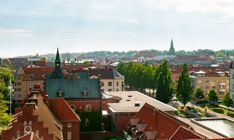 Ystad sett från ovan