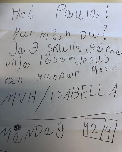brev från barn